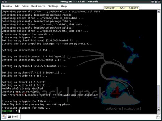 Instalando Xplico en BackTrack 4. Linux